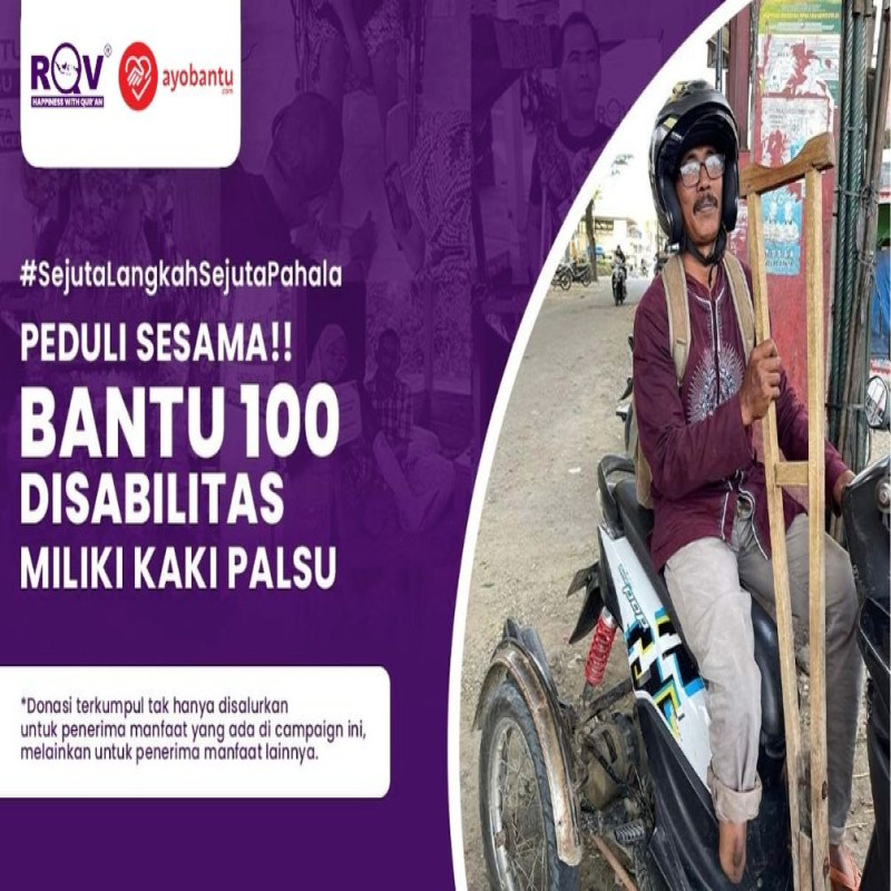 Peduli Sesama Ayo Bantu Disabilitas Berjalan Kembali