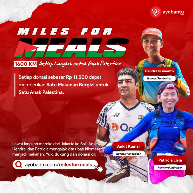 Miles for Meals: Setiap Langkah untuk Anak Palestina