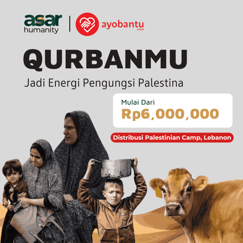 Kurbanmu Kuatkan Pengungsi Palestina di Lebanon
