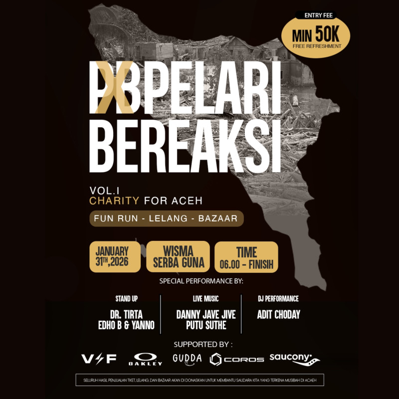 PB adalah Pelari Bereaksi For Aceh