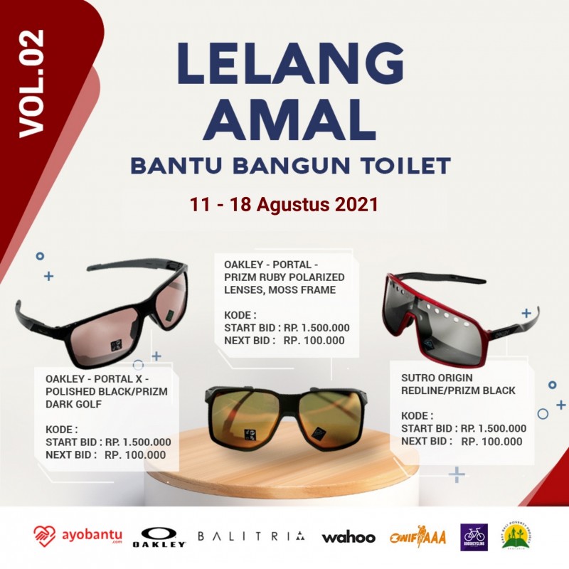 Lelang Amal Kacamata Oakley Vol. 2