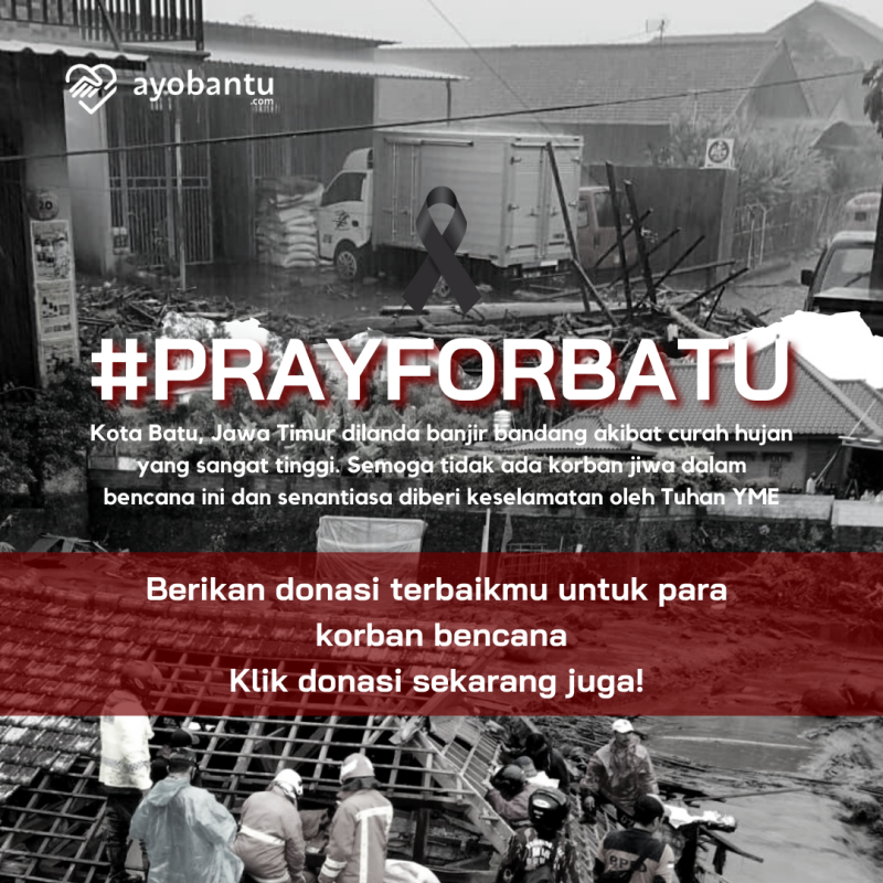 Bantu Bangkit Korban Banjir Bandang Kota Batu