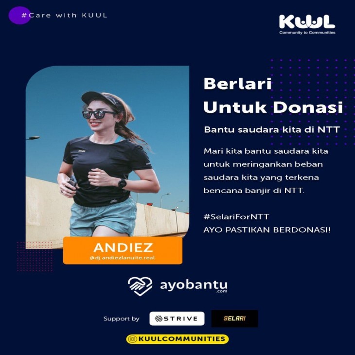 Berlari Untuk Donasi - Andiez