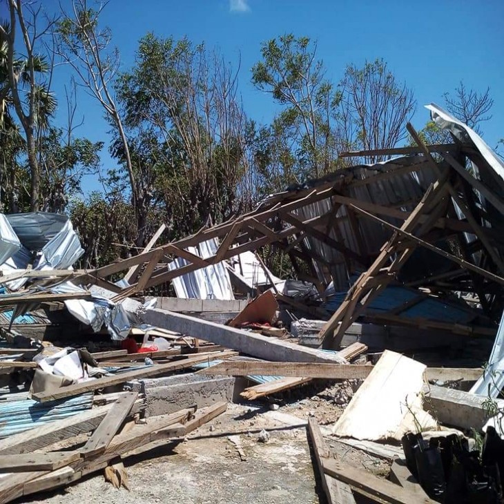 Rumah tinggal dan gereja hancur karena cuaca buruk NTT