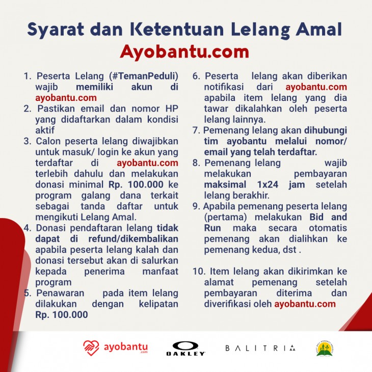 Lelang Amal Bantu Pembangunan Toilet