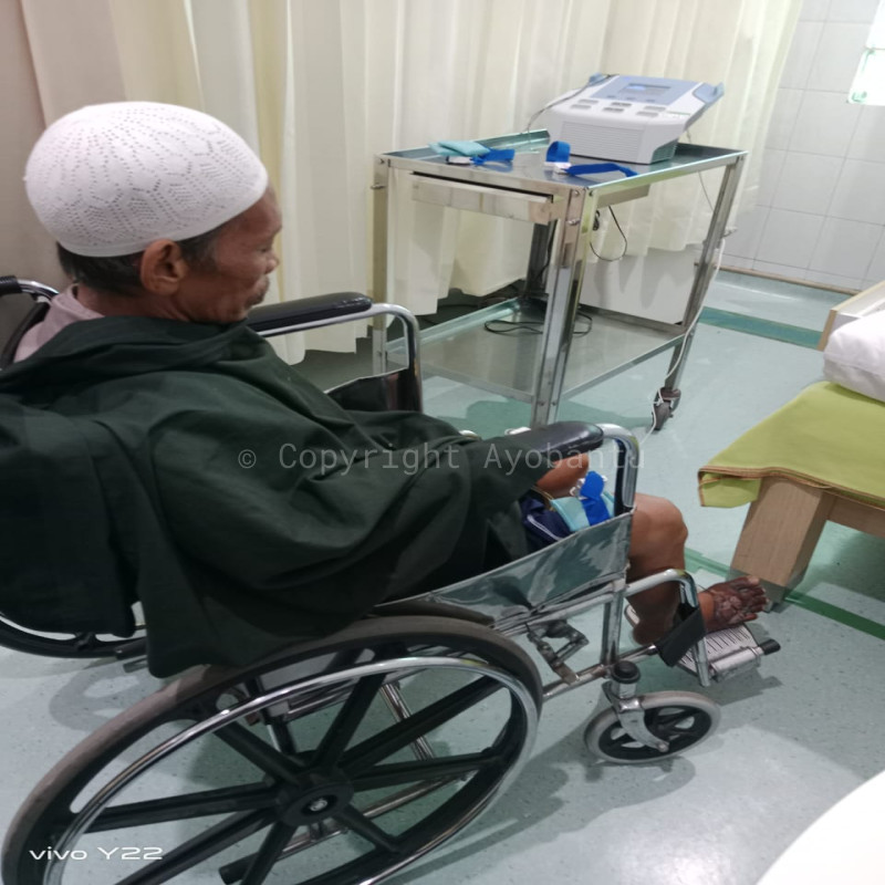 Ulurkan Tangan, Bantu Pak Salim dari Derita Stroke, Saraf Kejepit dan Luka Cubitus
