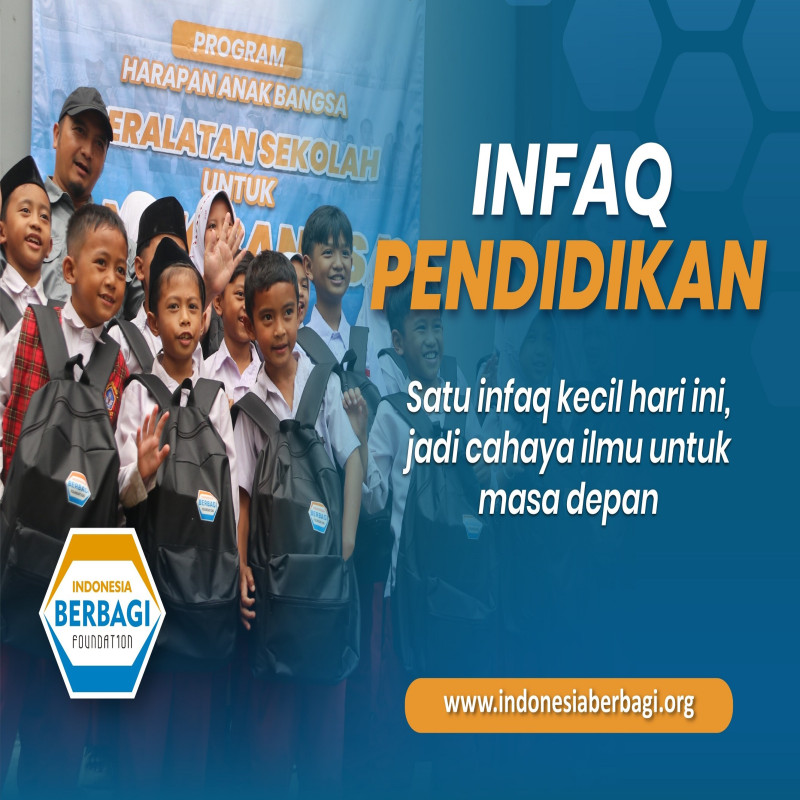 Infaq Pendidikan: Pijakan Generasi Cemerlang