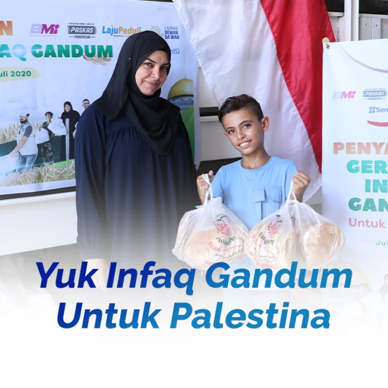 Gaungkan Dukunganmu untuk Palestina dengan Berinfaq Gandum
