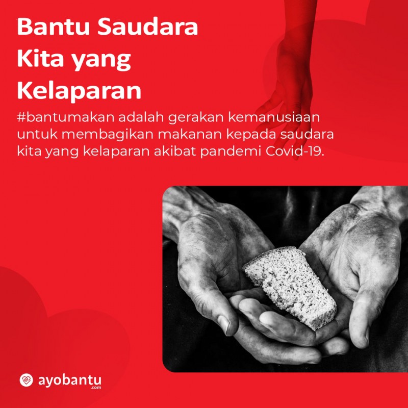 #bantumakan Ayo Bantu Saudara Kita yang Kelaparan