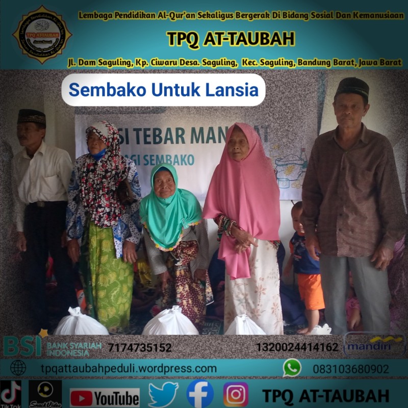 Ayo Bantu Yatim Dhuafa di Sekitar TPQ At-Taubah