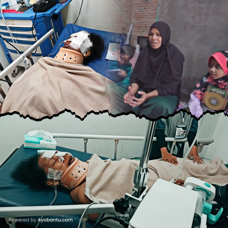 BANTU USTADZAH MARILA KARENA KECELAKAAN
