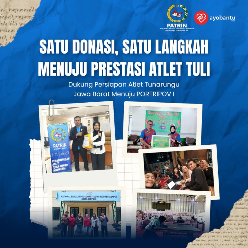 Satu Donasi, Satu Langkah Menuju Prestasi Atlet Tuli