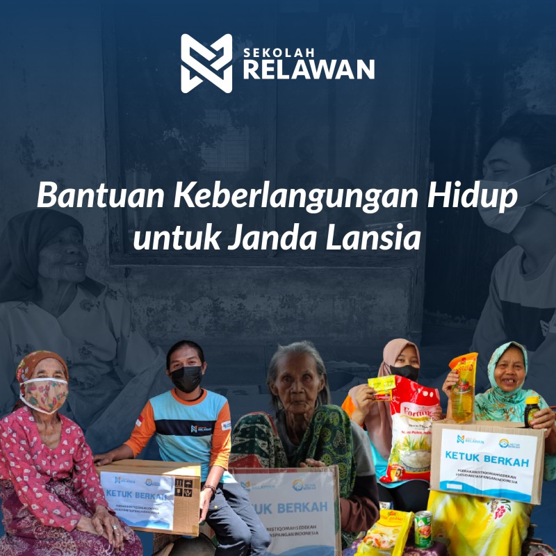 Raih Keberkahan, Kirim Bantuan Sembako untuk Janda Lansia