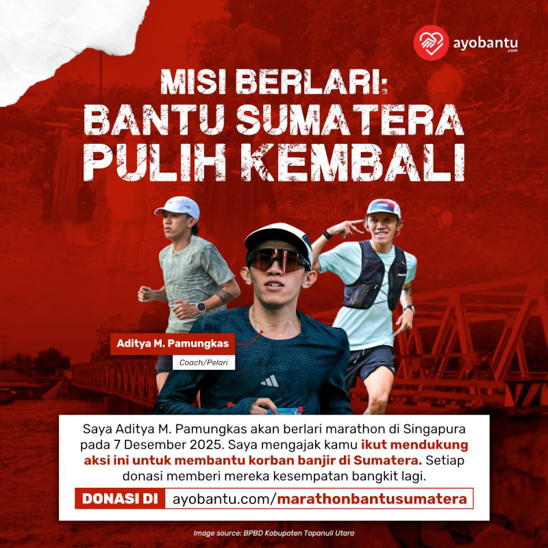 Misi Berlari : Bantu Sumatera Pulih Kembali