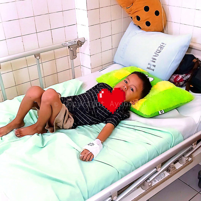 Bantu Febio (5 th) Melawan Tumor Lidah — Biaya Perawatan & Transportasi