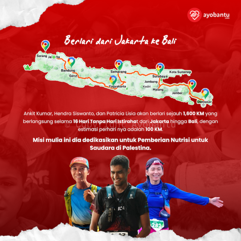 Miles for Meals: Setiap Langkah untuk Anak Palestina