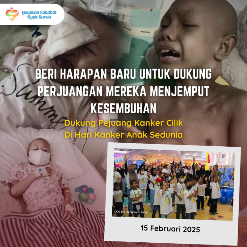 Berbagi Kebahagian di Hari Kanker Anak Sedunia