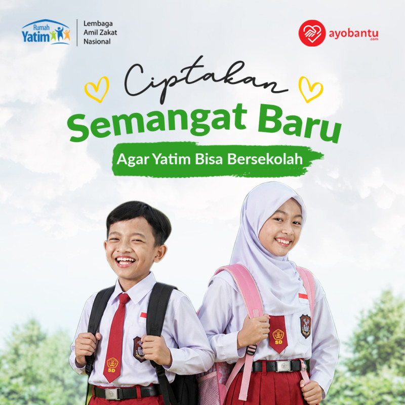 Sedekah Perlengkapan Sekolah Baru Untuk Yatim