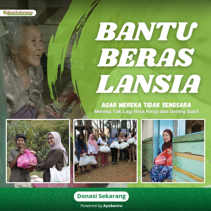 Bantu Beras Lansia Agar Mereka Tidak Sengsara