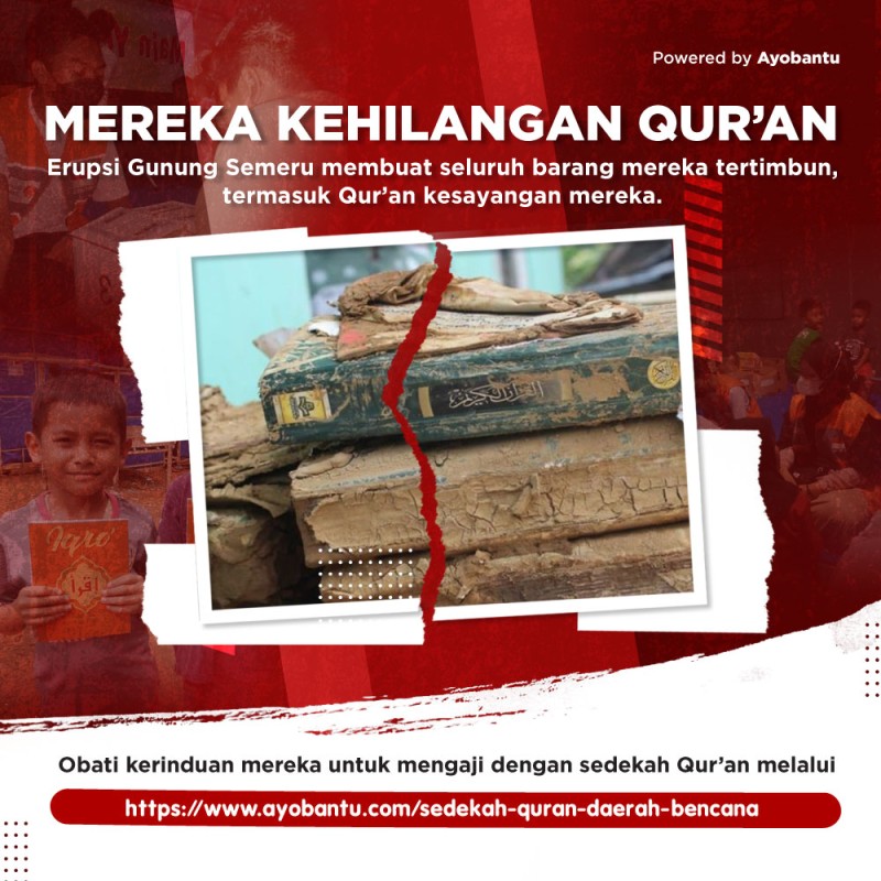 Sedekah Jariyah Al-Qur'an ke Daerah Pasca Bencana