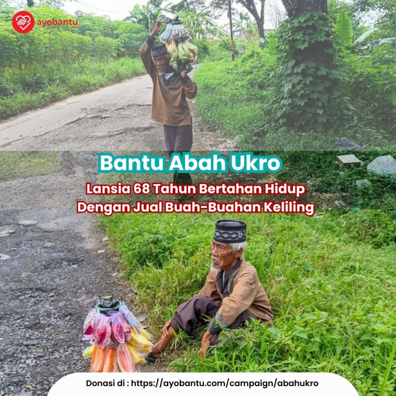 Lansia 68 Tahun Bertahan Hidup Dengan Jual Buah-Buahan Keliling