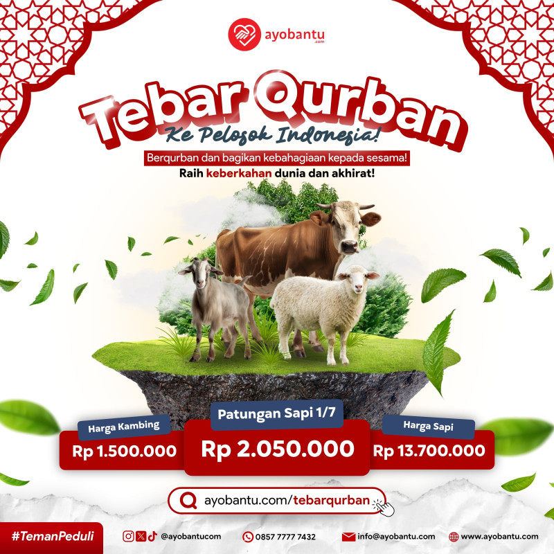 Tebar Qurban ke Pelosok Negeri