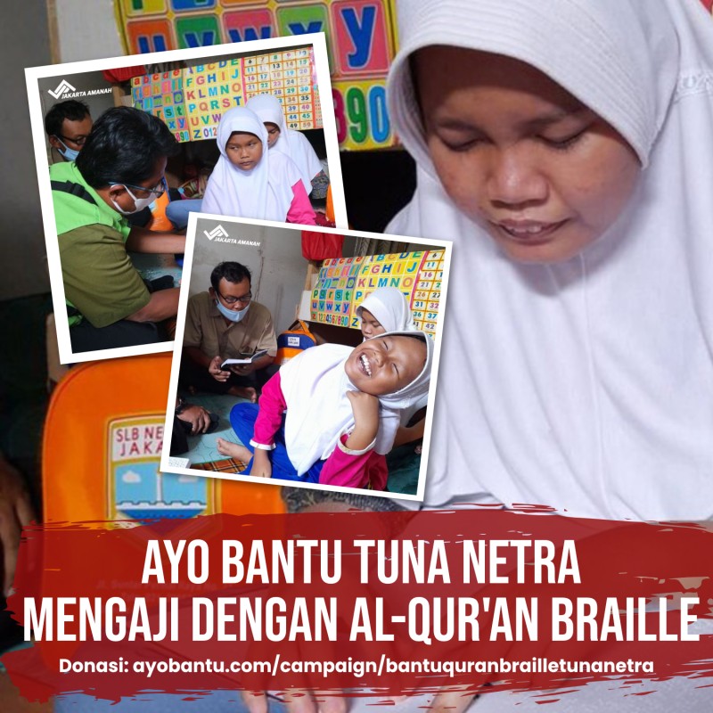 Ayo Bantu Tunanetra Mengaji Dengan Qur'an Braille