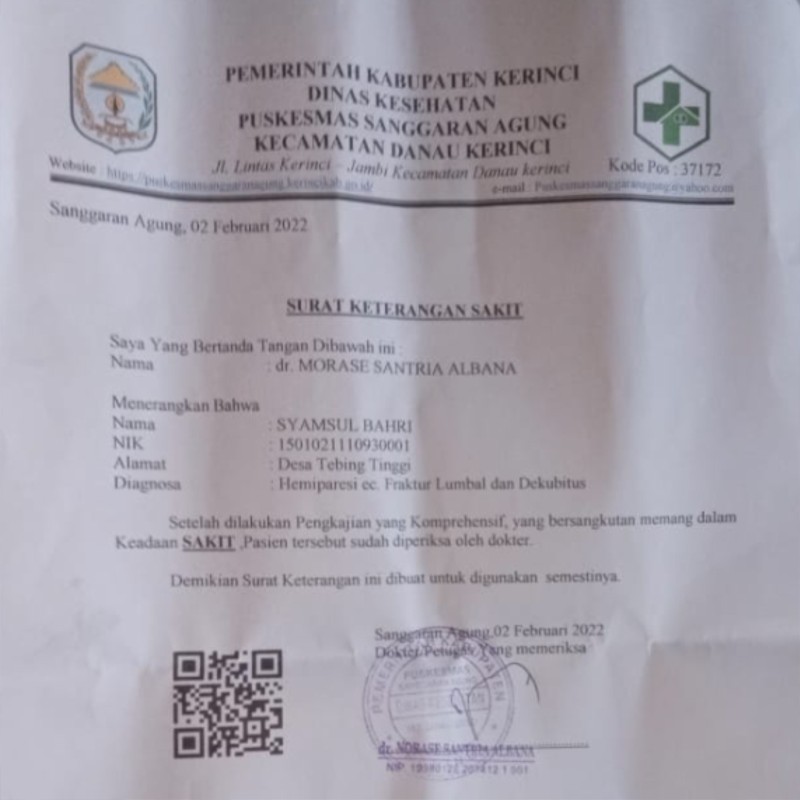 2 TAHUN TERBARING LUMPUH, BANTU PENGOBATAN SYAMSUL BAHRI TKI JAMBI PULIH KEMBALI