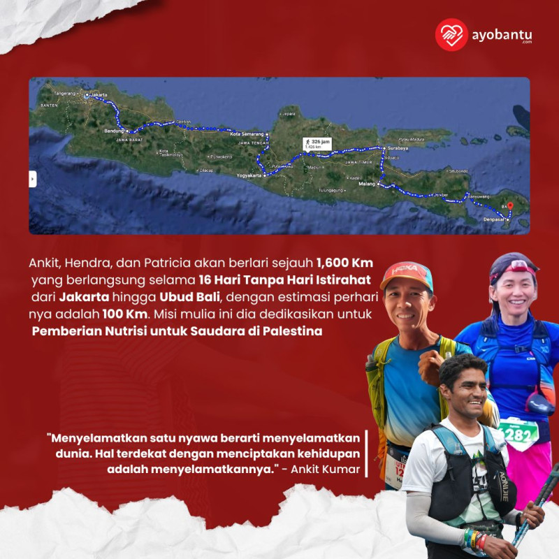 Miles for Meals: Setiap Langkah untuk Anak Palestina