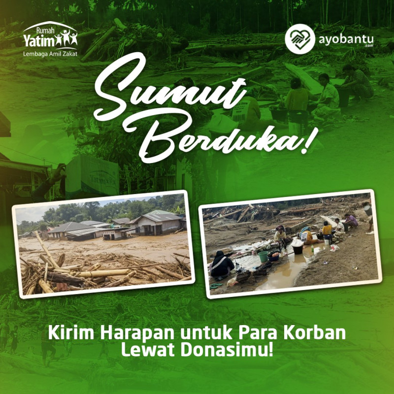Bersama Bantu Korban Banjir Sibolga & Longsor Tapteng - Tapsel