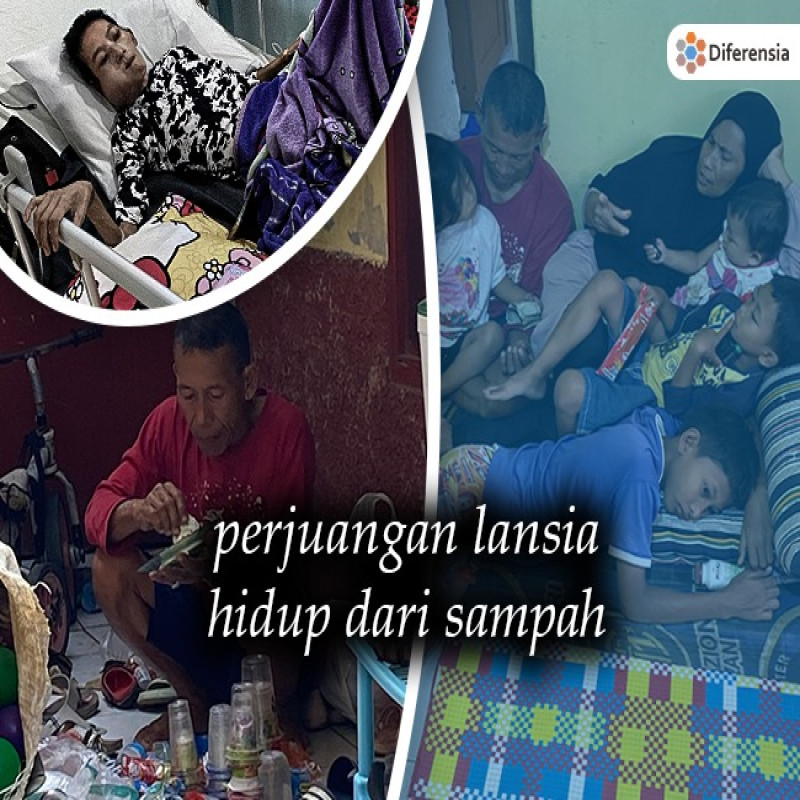 Memulung Sampah Hidupi 6 Cucu dan Anak Sakit