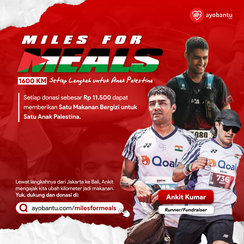 Miles for Meals: Setiap Langkah untuk Anak Palestina