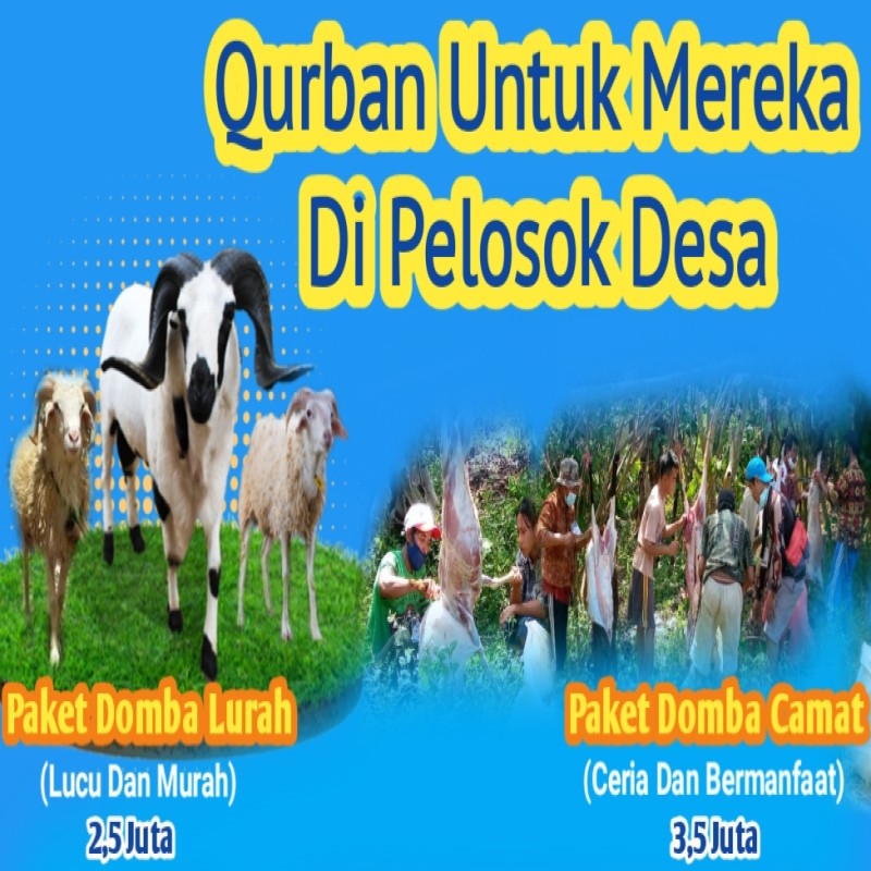 Tunaikan Qurban Untuk Mereka Di Pelosok Desa