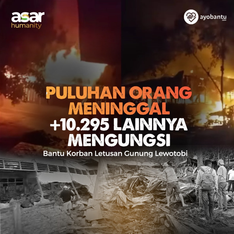 Darurat! Erupsi Gunung Lewotobi Bantu Sekarang