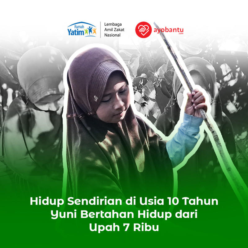 Yatim Piatu (10) ini Menghidupi Dirinya dari Ranting Hutan