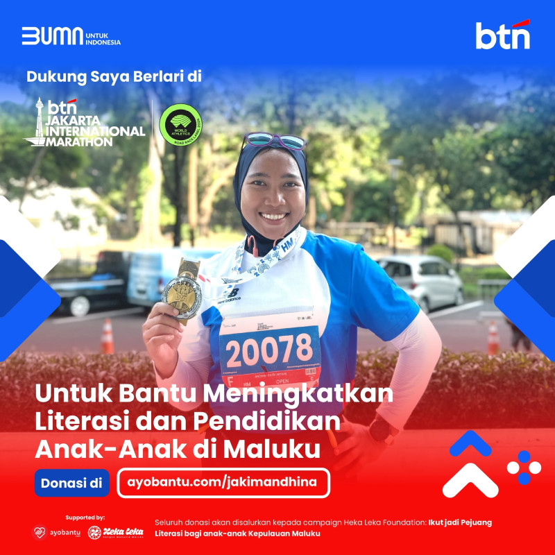 Run For Purpose Pendidikan Anak Anak Maluku - Andhina Ratri