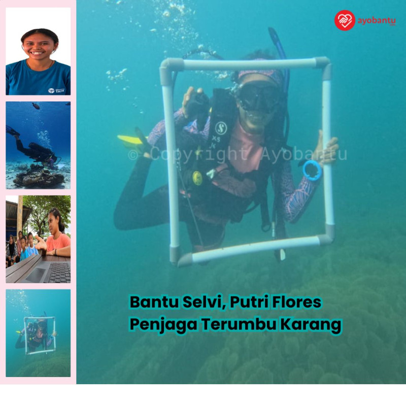 Bantu Selvi, Putri Flores Penjaga Terumbu Karang