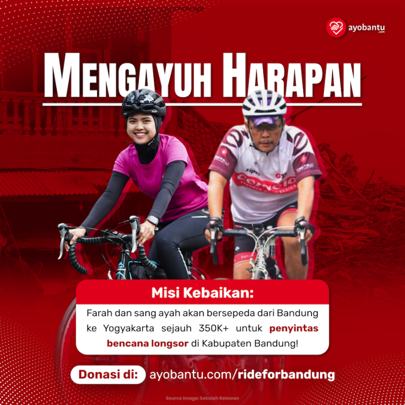 Mengayuh Harapan untuk Penyintas Longsor Bandung