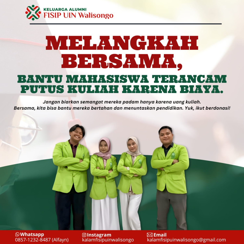 Melangkah Bersama, Bantu Mahasiswa Terancam Putus Kuliah Karena Biaya