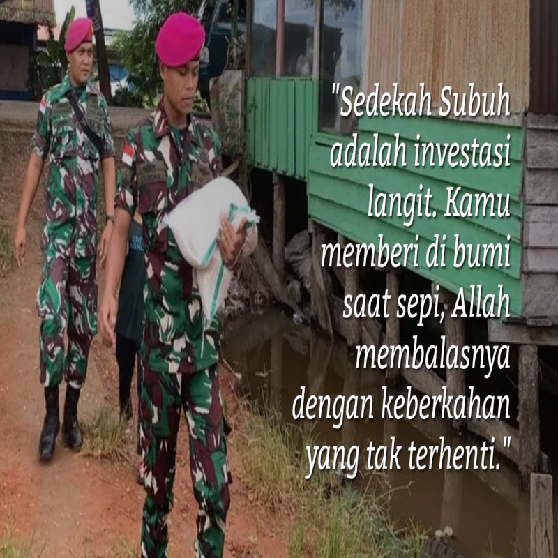 Sedekah Subuh Di Do'akan Malaikat