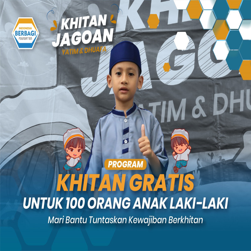 Sedekah Jariyah: Khitan Gratis Untuk 100 Anak Laki-laki