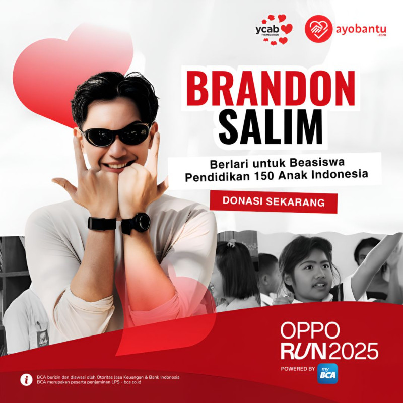 Dukung Brandon Untuk Wujudkan Pendidikan Bagi 150 Anak