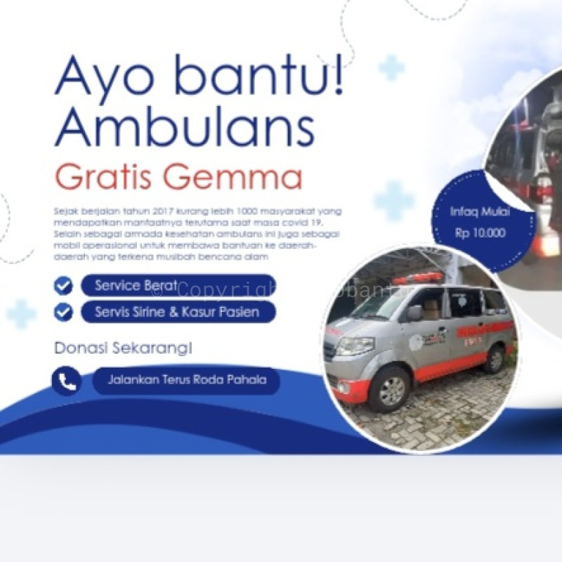 Ayo Bantu Perbaiki Ambulans Gratis Gemma