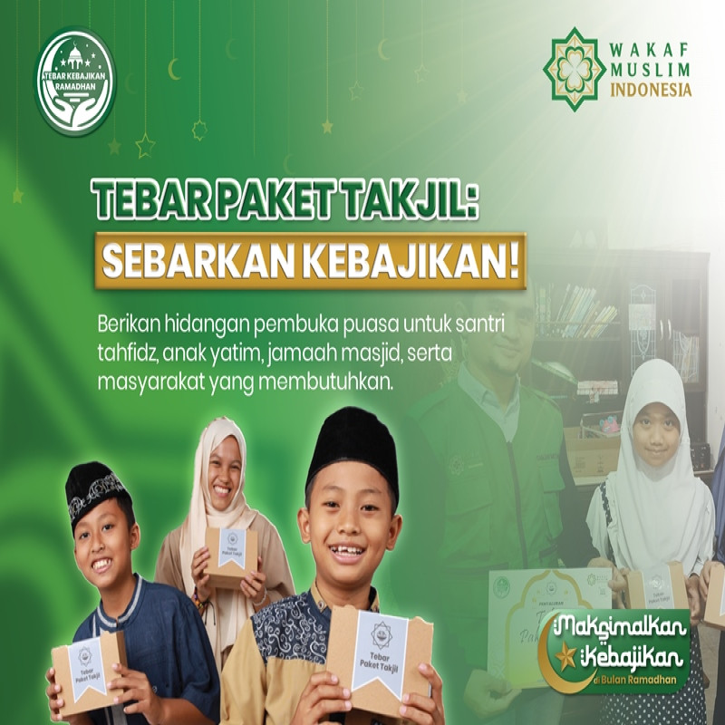 Tebar Paket Takjil: Berbagi Hidangan, Panen Pahala