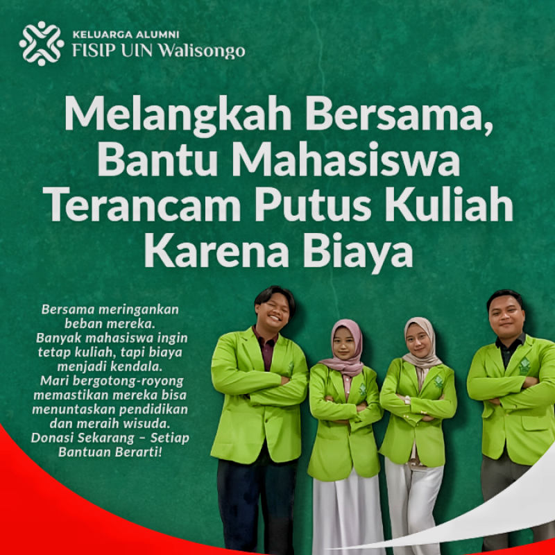 Melangkah Bersama, Bantu Mahasiswa Terancam Putus Kuliah Karena Biaya