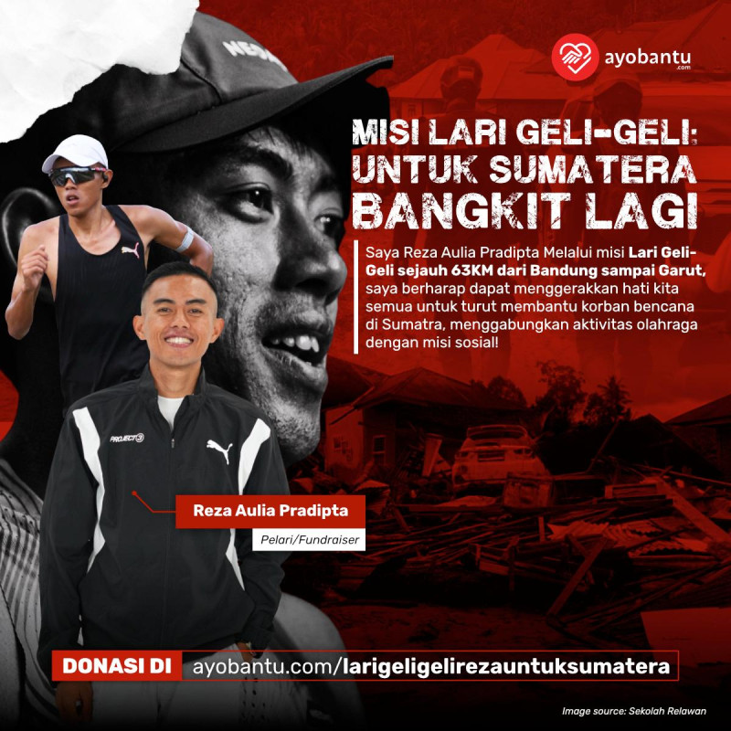 Misi Lari geli-geli: Untuk sumatera bangkit lagi