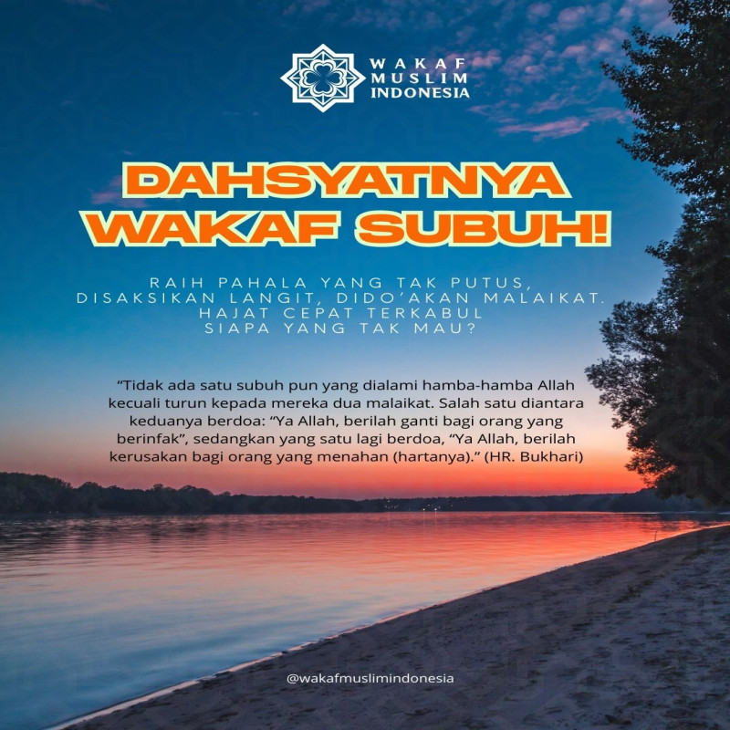 Wakaf Subuh Ikhtiar Menuju Surga