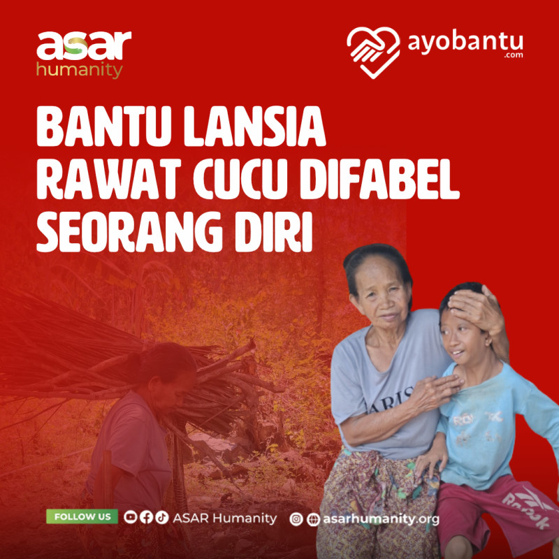 Bantu Lansia Rawat Cucu Difabel Seorang Diri
