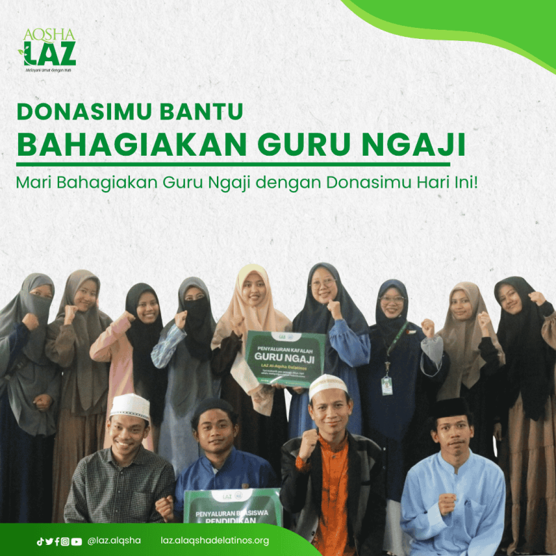 DONASIMU BANTU BAHAGIAKAN GURU NGAJI