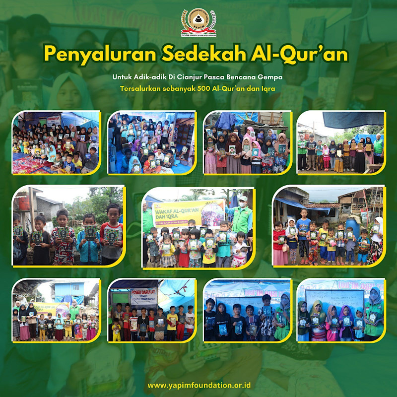 Gerakan Sedekah 10.000 Mushaf Al Qur'an untuk Santri Mushola Daerah Tertinggal